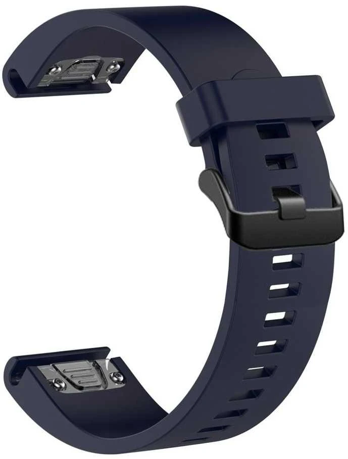 Fixed Dirželis silikonowy do Garmin QuickFit 20mm, mėlyna