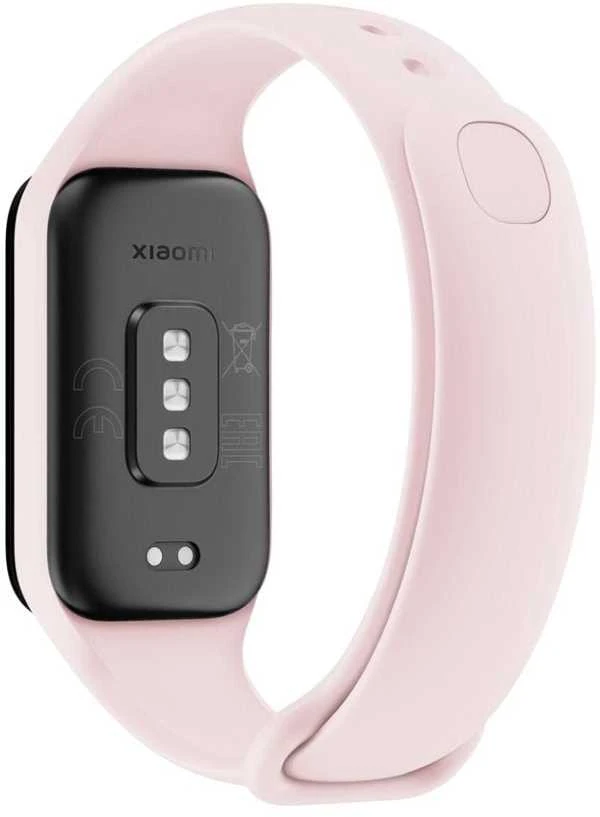 Fixed fiksuotas silikoninis dirželis, skirtas Xiaomi Smart Band 8 Active, rožinis
