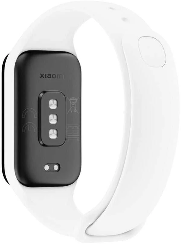 Fixed Fiksuotas dirželis silikoninis sportinis dirželis „Xiaomi Smart Band 8 Active / 9 Active“ baltam
