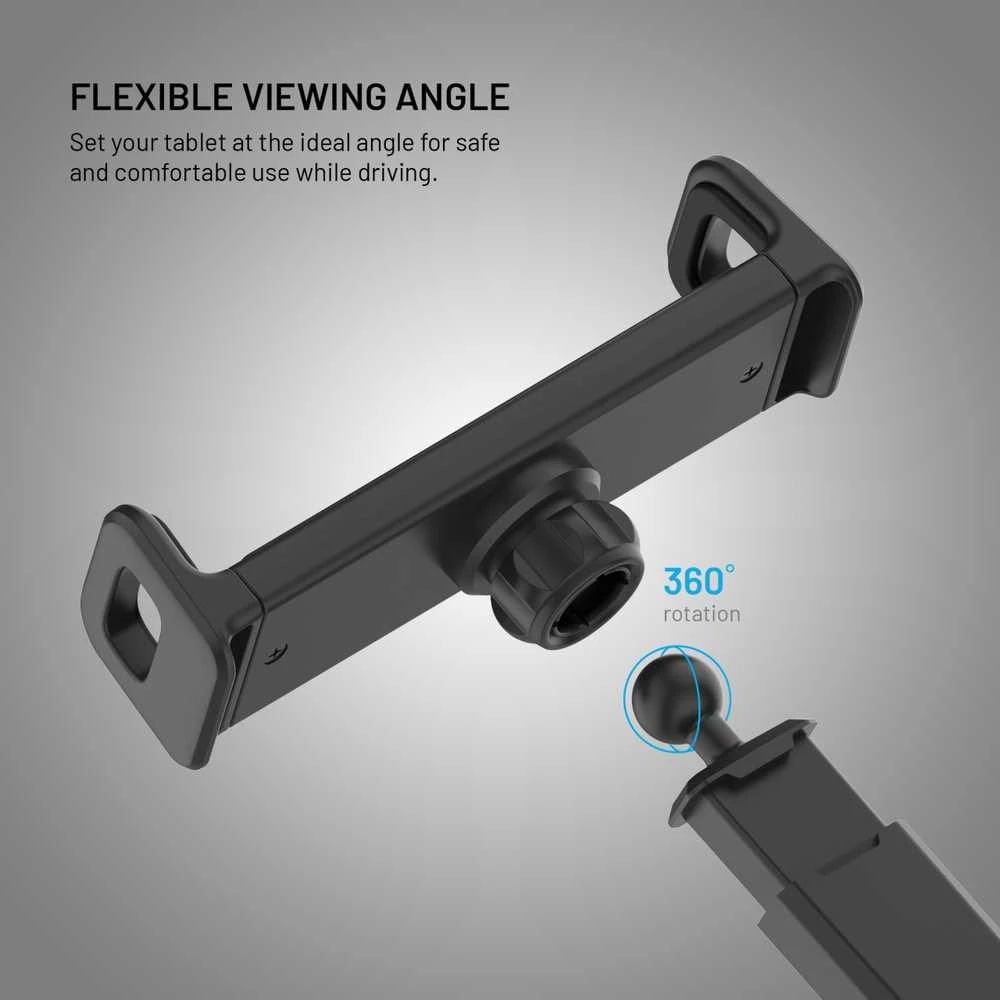 Fixed Fiksuotas Tab XL | Laikiklis | 7-13" dydžio tabletėms | Juodas