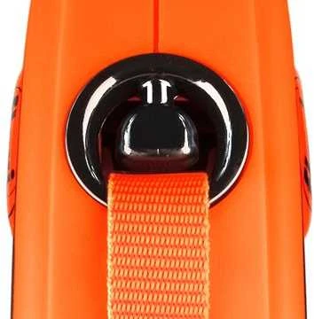 Flexi Xtreme šunų pavadėlis, M, max 35 kg, 5 m, oranžinis