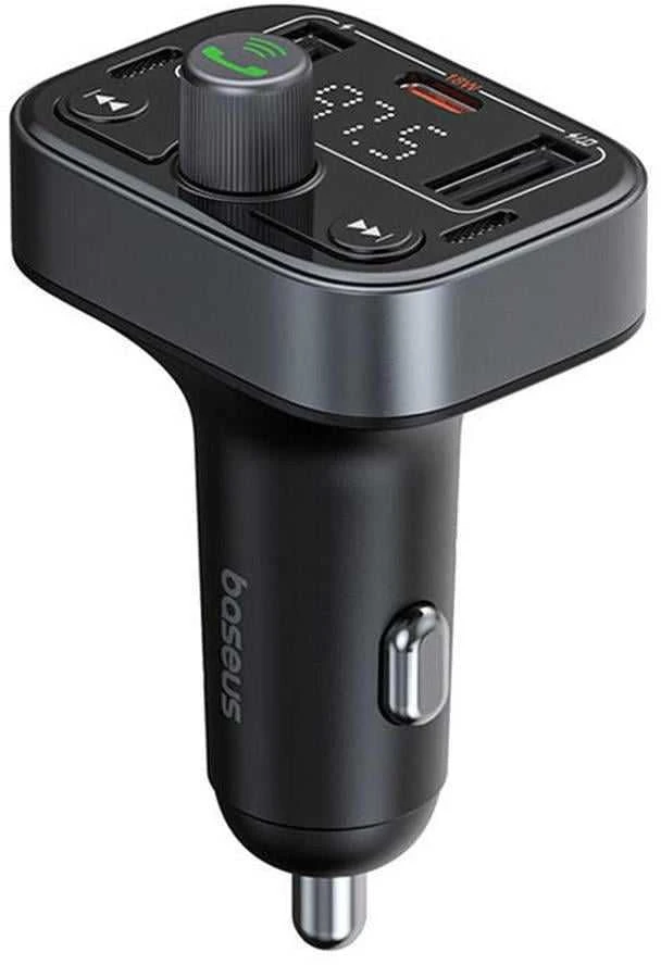 FM siųstuvas Baseus S-09 Pro, Bluetooth (juodas)