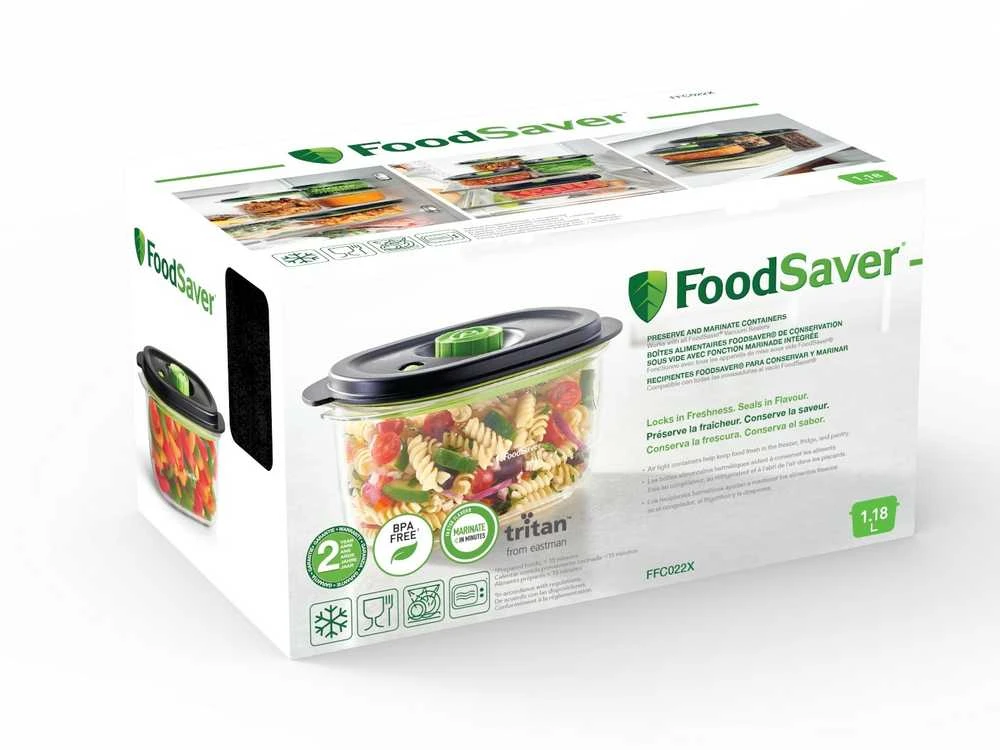 Food Saver Maisto Indas - FoodSaver FFC022X Ovalus 1,2 L, Juodas