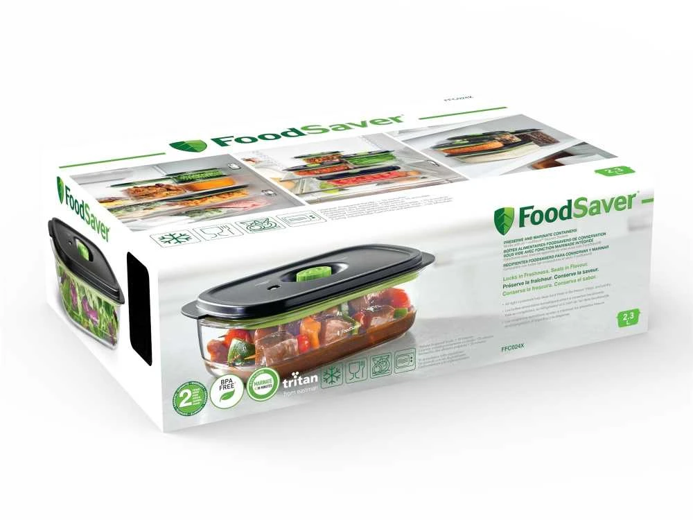 Food Saver Maisto Saugojimo Indas - FoodSaver FFC024X 2.3L Stačiakampė Tritaninė Skaidri