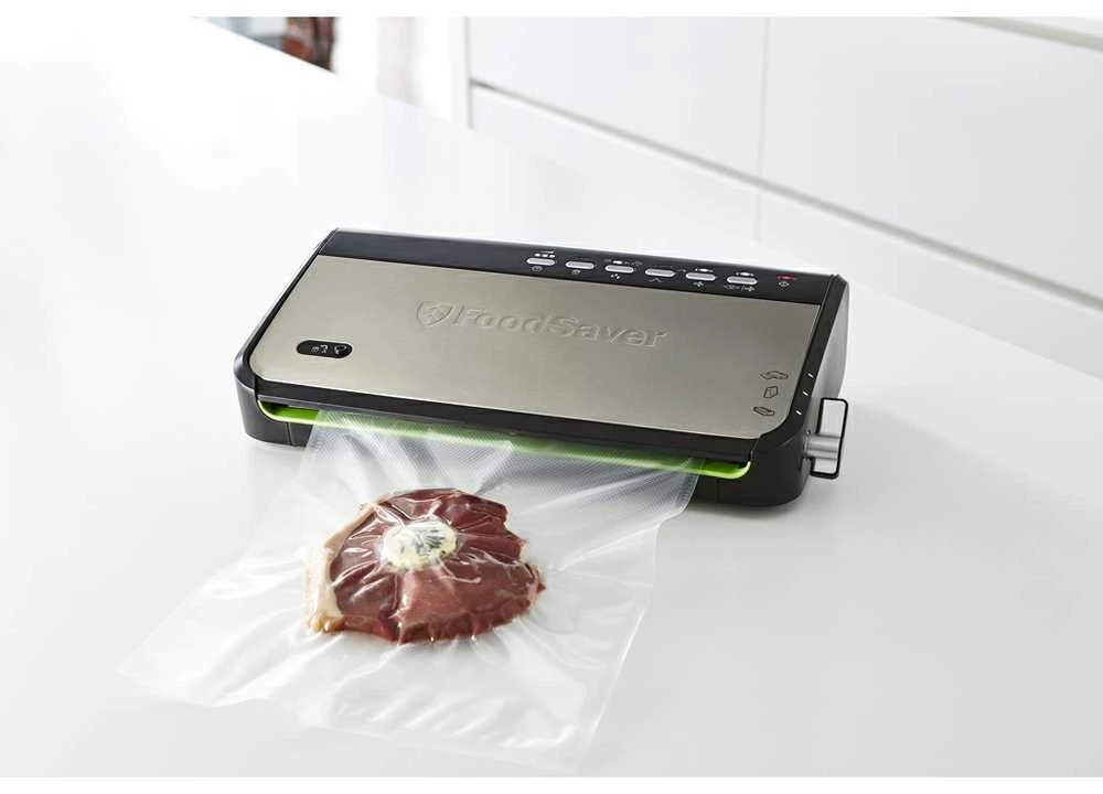 Food Saver Vakuumavimo Aparatas - Foodsaver Ffs005x 0.5 Mbar Juodas Nerūdijančio Plieno