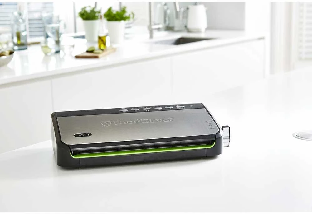 Food Saver Vakuumavimo Aparatas - Foodsaver Ffs005x 0.5 Mbar Juodas Nerūdijančio Plieno