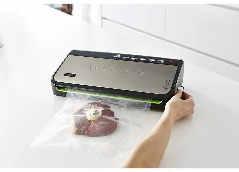 Food Saver Vakuumavimo Aparatas - Foodsaver Ffs005x 0.5 Mbar Juodas Nerūdijančio Plieno