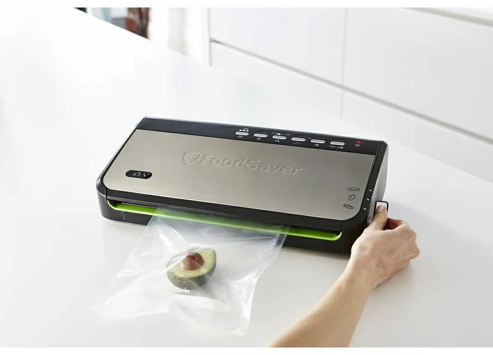 Food Saver Vakuumavimo Aparatas - Foodsaver Ffs005x 0.5 Mbar Juodas Nerūdijančio Plieno