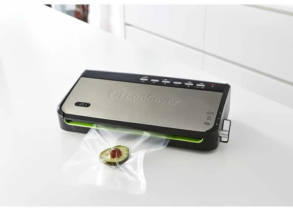 Food Saver Vakuumavimo Aparatas - Foodsaver Ffs005x 0.5 Mbar Juodas Nerūdijančio Plieno