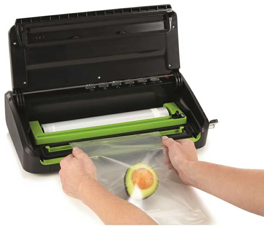Food Saver Vakuumavimo Aparatas - Foodsaver Ffs005x 0.5 Mbar Juodas Nerūdijančio Plieno