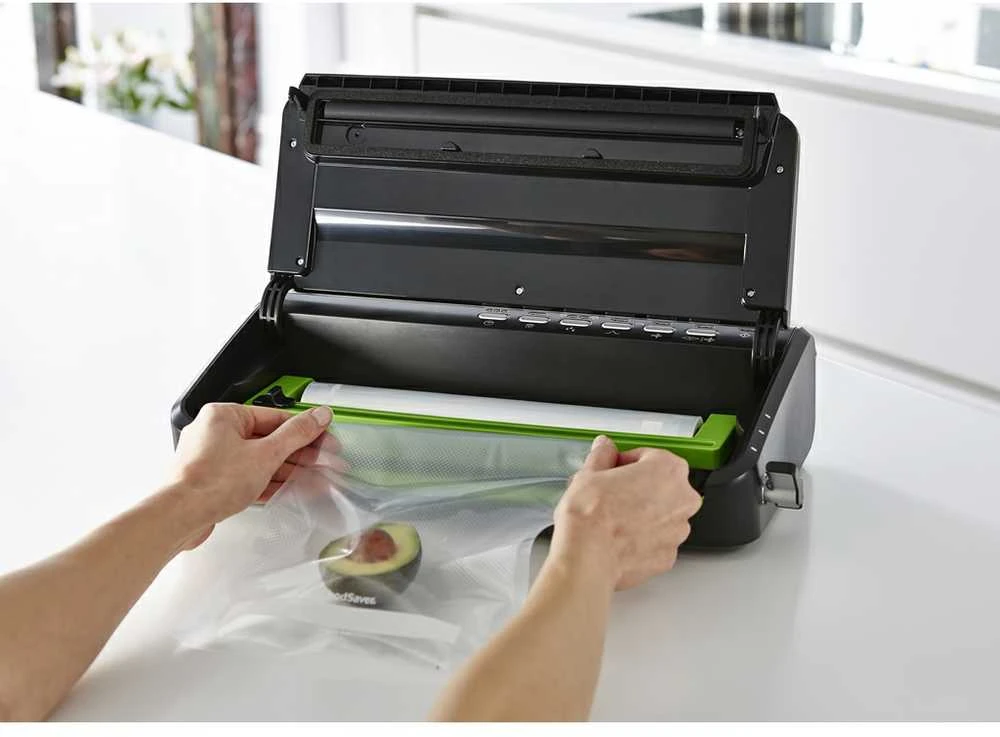 Food Saver Vakuumavimo Aparatas - Foodsaver Ffs005x 0.5 Mbar Juodas Nerūdijančio Plieno
