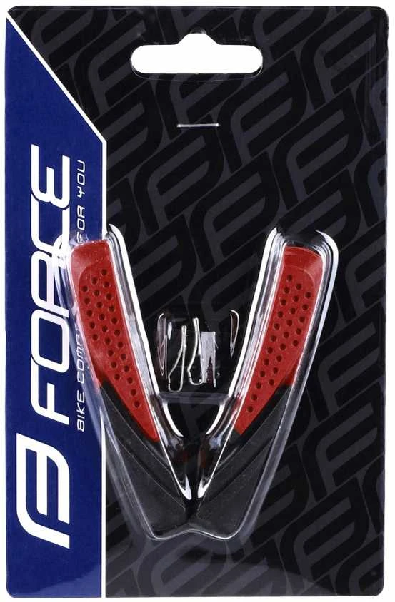 FORCE brake pads spare, juodas-red 70mm