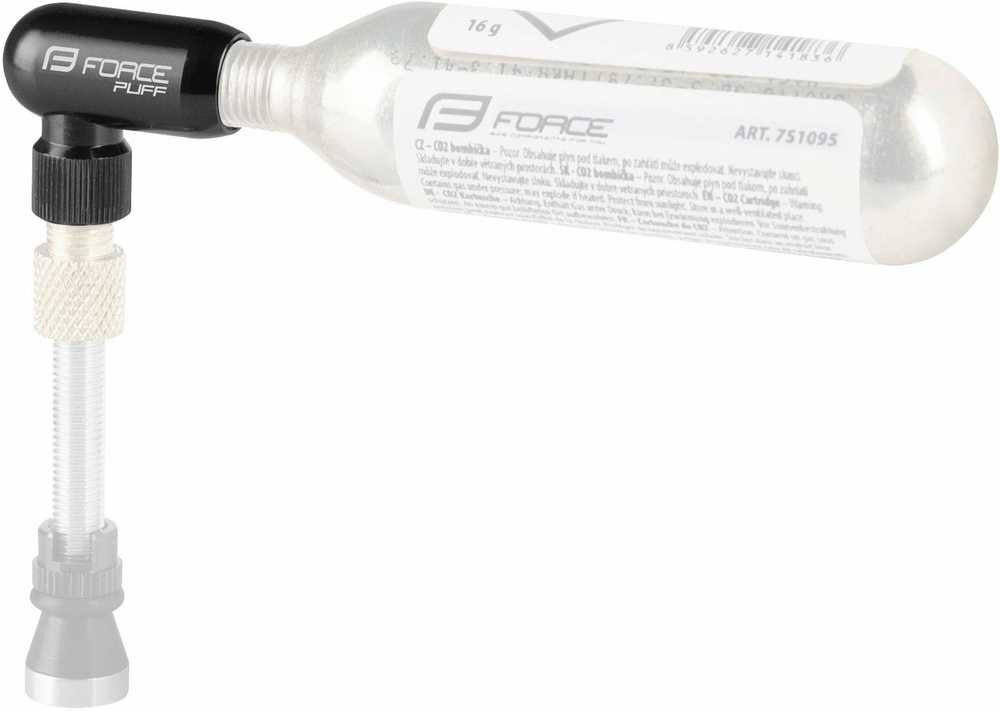 FORCE PUFF inflator for CO2 cartridge, aliuminio