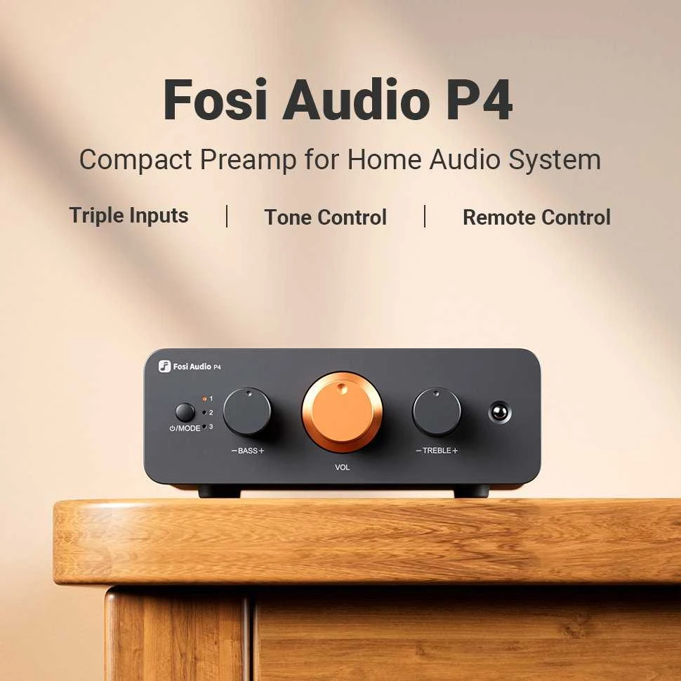 „Fosi Audio P4“ išankstinis stiprintuvas