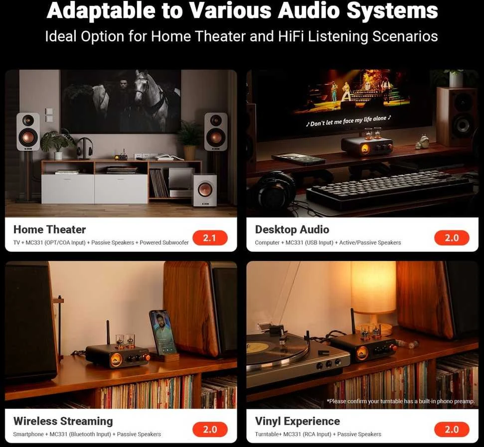 Fosi Audio tube amplifier MC331