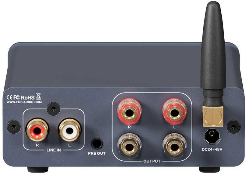 TP-Link Fosi Audio two channel amplifier BT20A Pro-48V mėlynas-pilkas
