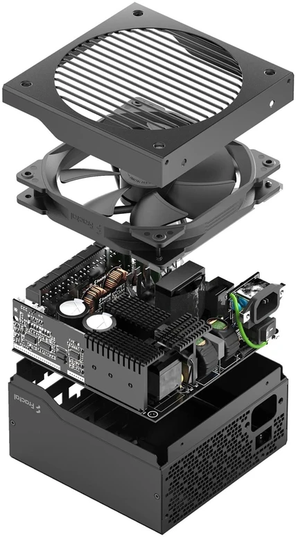 Fractal Design ION auksinis 3 750W, kompiuterio maitinimo šaltinis - juodas, 750 vatų