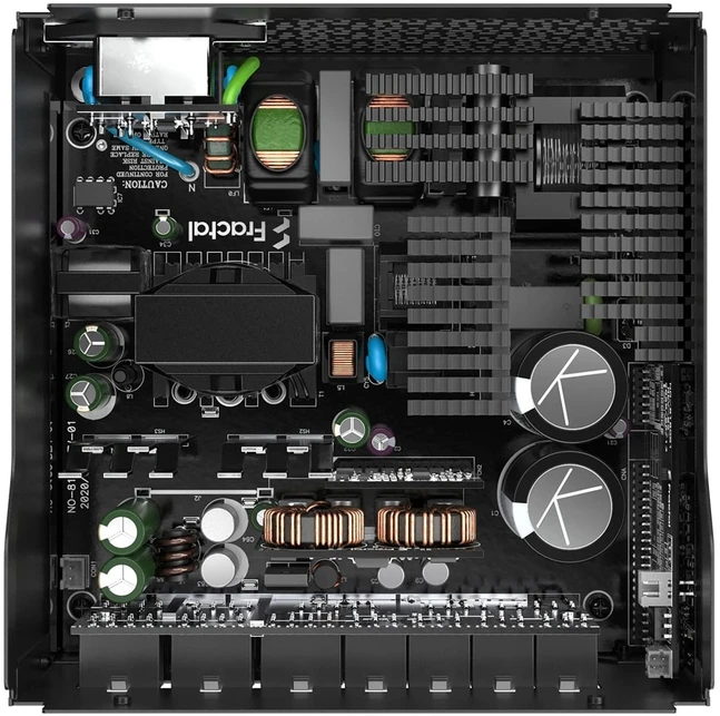 Fractal Design ION auksinis 3 750W, kompiuterio maitinimo šaltinis - juodas, 750 vatų