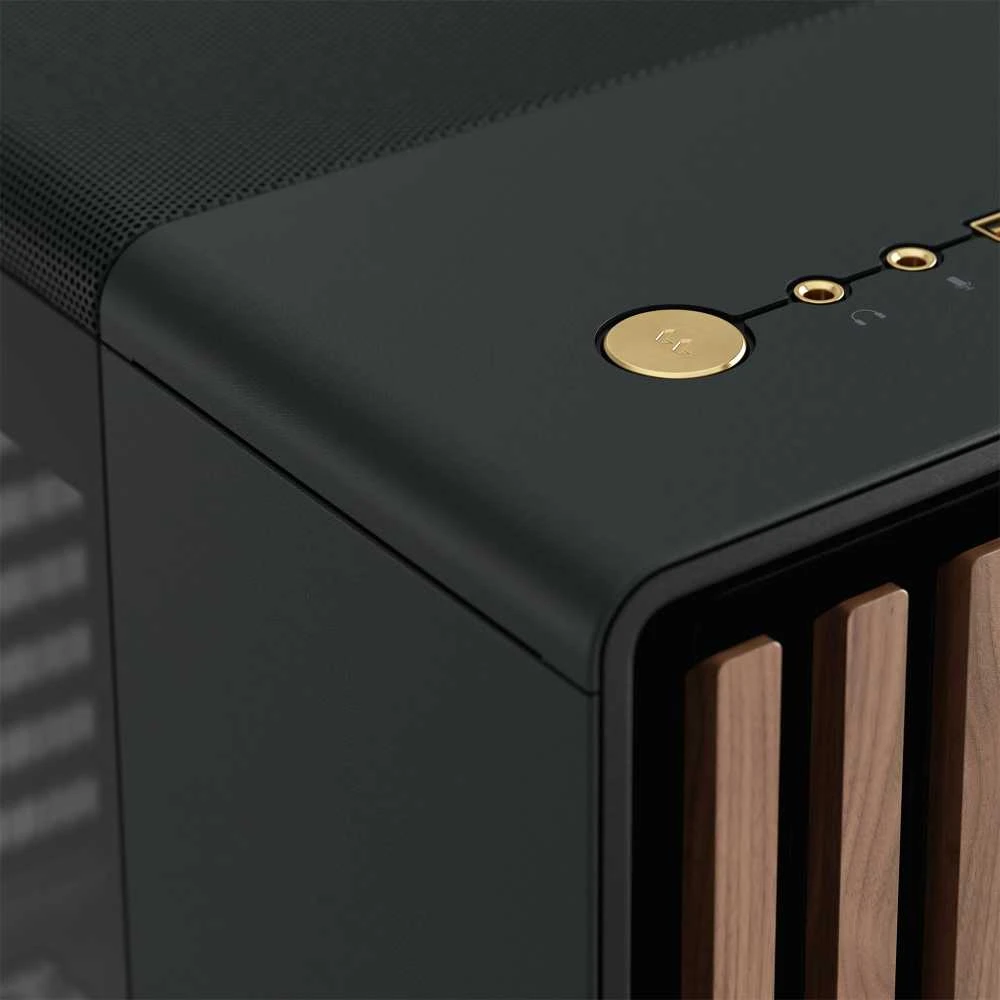 „Fractal Design“ | „North“ | Tamsaus atspalvio, anglies spalvos | Juodas TG | ATX