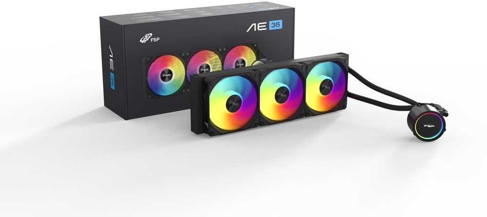 FSP WAK 360mm Liquid Cooler Juodas AE36 B kompiuterio aušintuvas