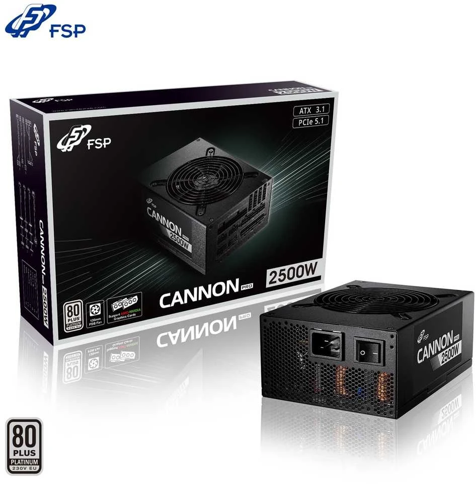 FSP/Fortron Cannon Pro 2500W ATX 3.1 maitinimo šaltinis (PPA25A0102)
