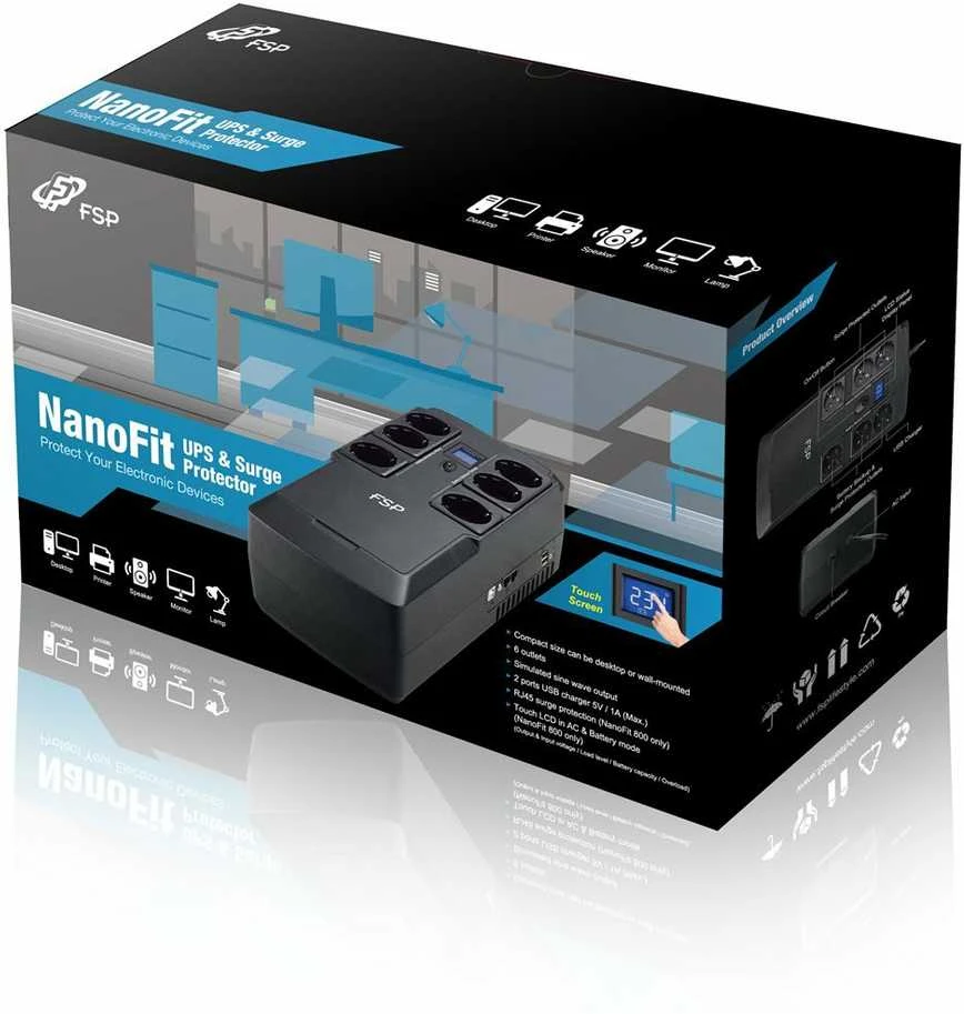 Fortron FSP | UPS | Nano FIT 600 | 600 VA | 180~270 V | 220 V