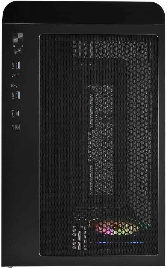 Kompiuterio korpusas FSP M580-BA, Midi Tower, juodas, Tempered Glass x 2