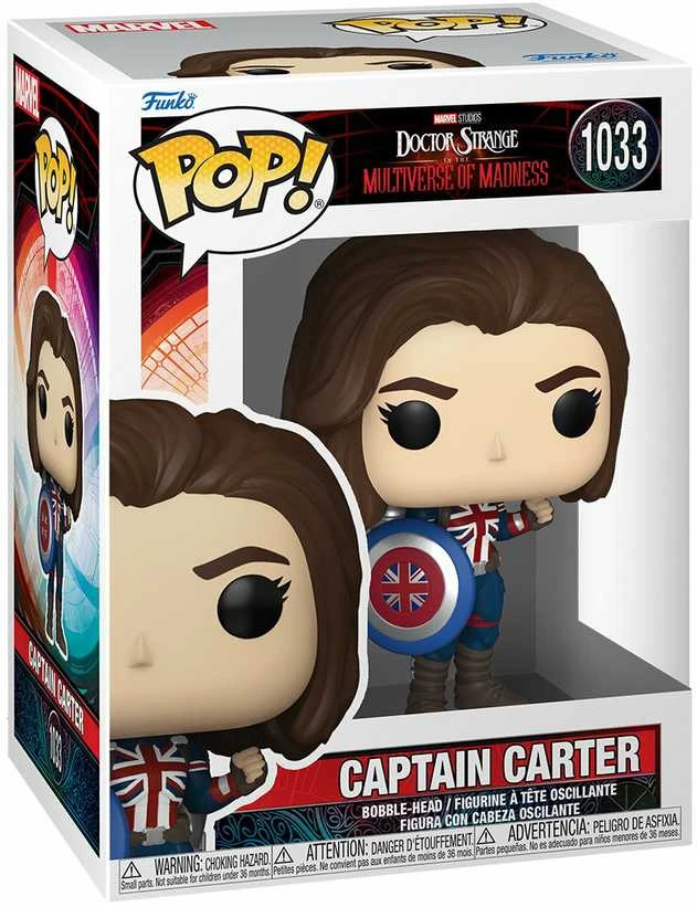 FUNKO POP! Vinilinė figūrėlė: Doctor Strange in the Multiverse of Madness: Kapitonė Carter