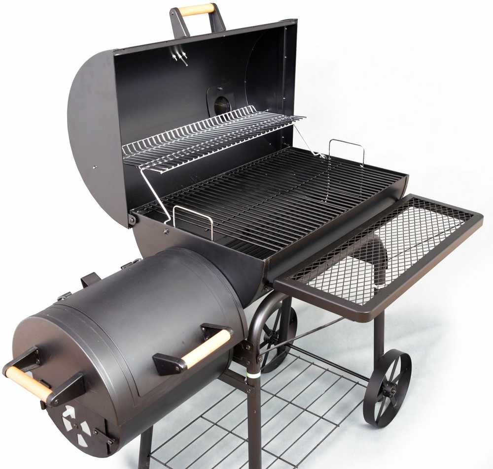 G21 BBQ didelės kepsninės su medžio anglių rūkykla 40 cm x 59 cm