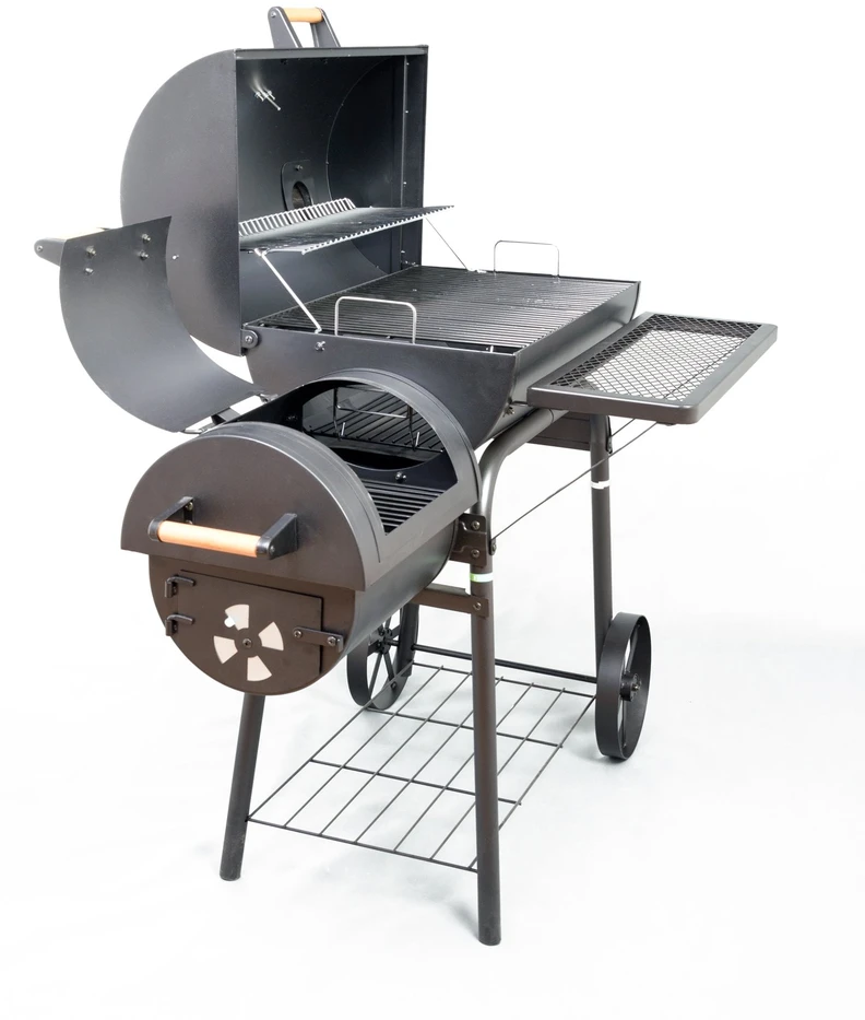 G21 BBQ didelės kepsninės su medžio anglių rūkykla 40 cm x 59 cm