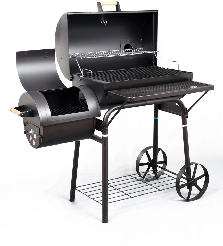 G21 BBQ didelės kepsninės su medžio anglių rūkykla 40 cm x 59 cm