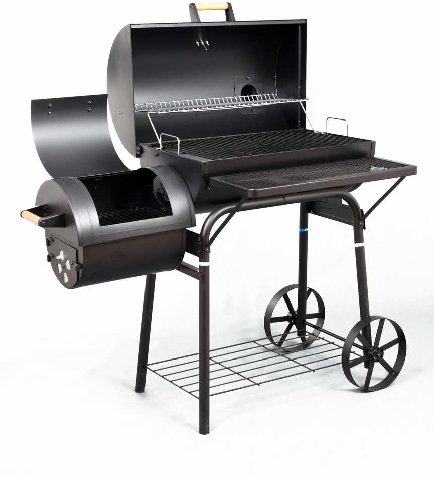 G21 BBQ didelės kepsninės su medžio anglių rūkykla 40 cm x 59 cm