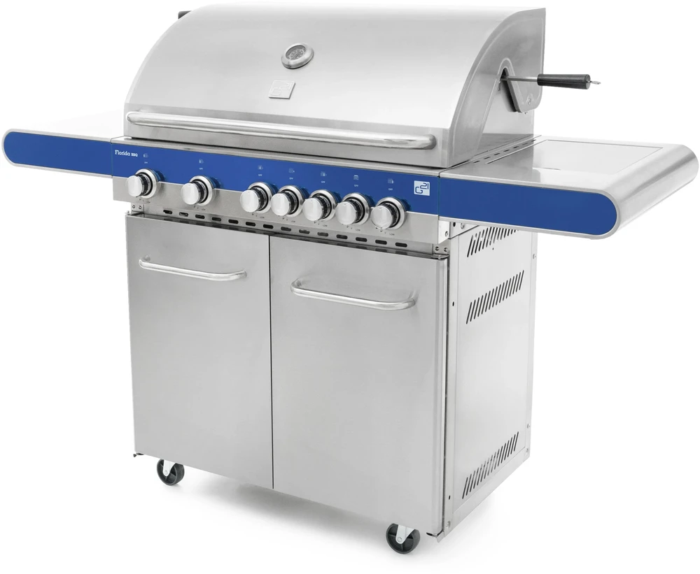 G21 BBQ Florida Gas Grilis, 7 burners, total output 28 kW/hour