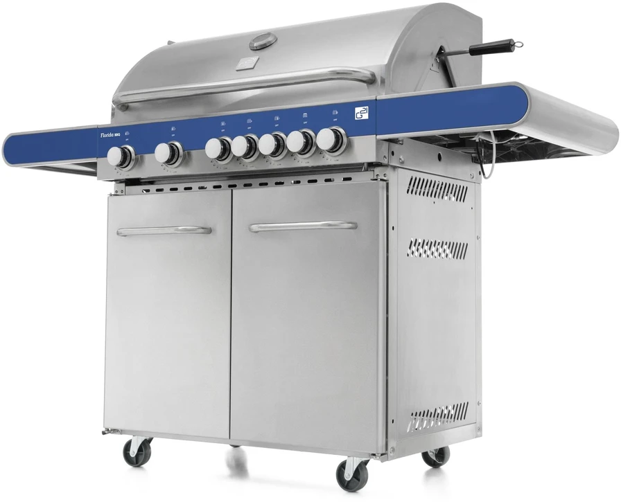 G21 BBQ Florida Gas Grilis, 7 burners, total output 28 kW/hour
