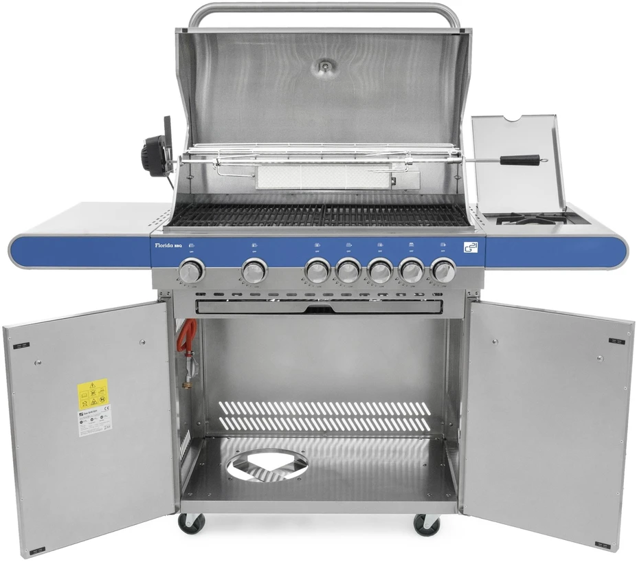 G21 BBQ Florida Gas Grilis, 7 burners, total output 28 kW/hour