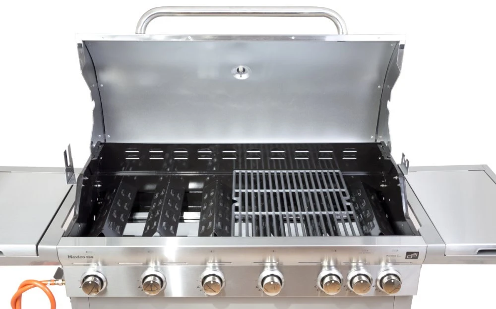 G21 BBQ Mexico dujinė kepsninė, 7 degikliai, bendra galia 22,05 kW/val.