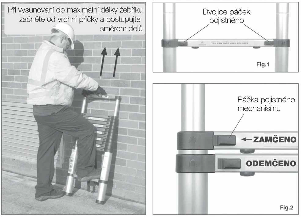 Aliuminės teleskopinės kopečios G21 6390382 GA-TZ9-2,6M