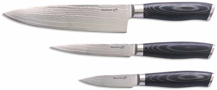 Peilių rinkinyskiniame krosnelė G21 Gourmet Damascus 6002217, 3 vnt
