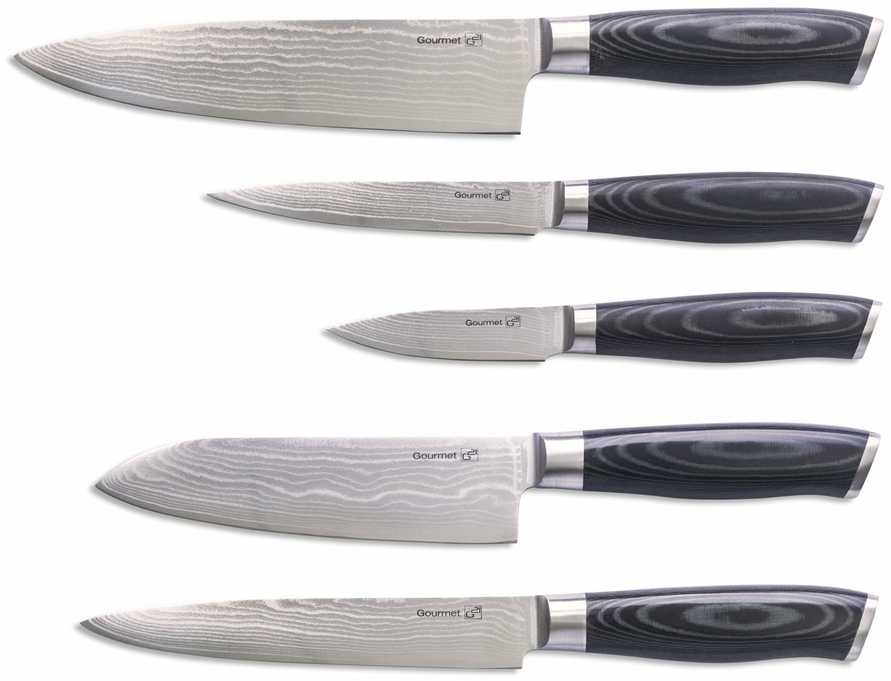Peilių rinkinys krosnelė G21 Gourmet Damascus 6002216, 5 vnt