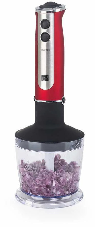 Smulkintuvas Mixér G21 VitalStick 800 W raudonas/juodas 600866