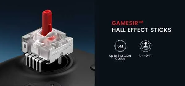 Laidinis žaidimų valdiklis GameSir G7 HE (juodas)