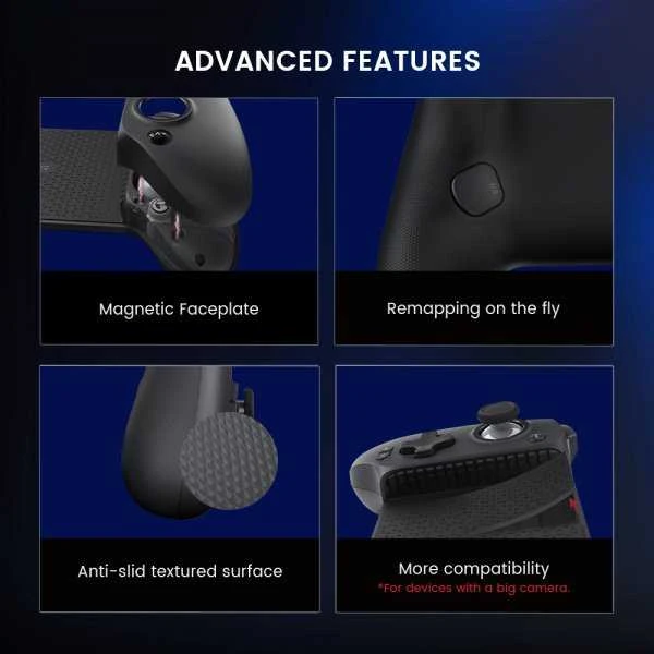 Gamesir Žaidimų valdiklis G8+ Bluetooh su išmaniojo telefono laikikliu