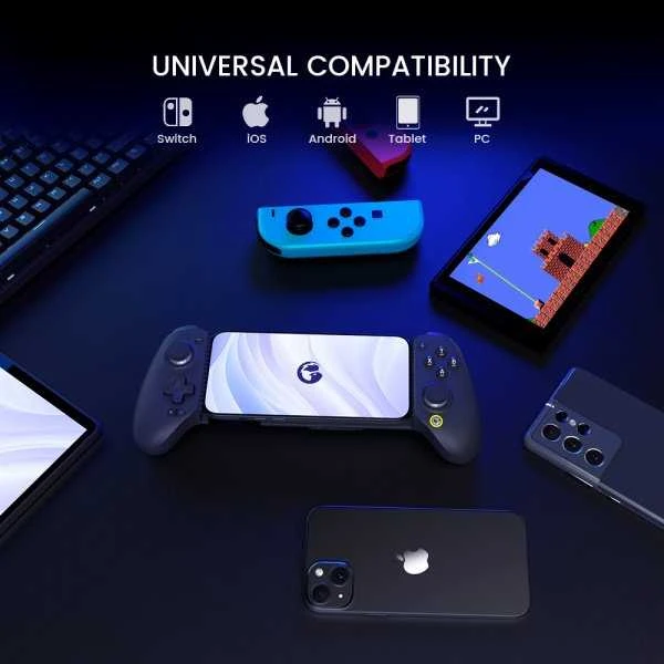 Gamesir Žaidimų valdiklis G8+ Bluetooh su išmaniojo telefono laikikliu
