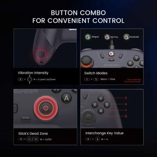 GameSir-T4n Lite wireless controller (violetinė)