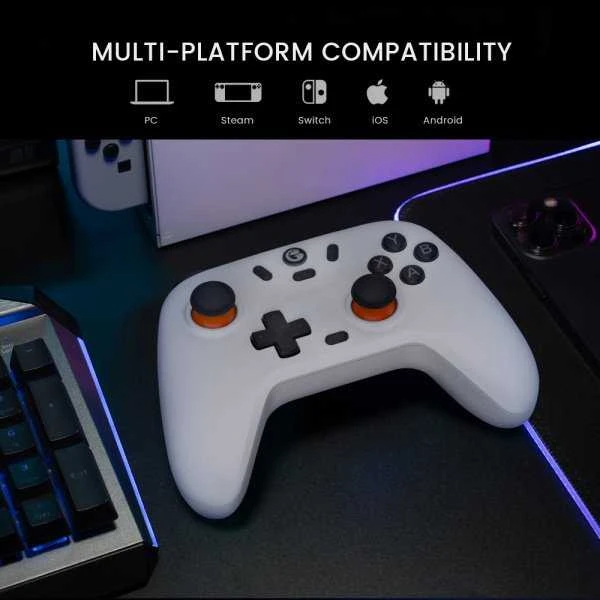 Belaidis žaidimų valdiklis GameSir-T4n Lite (baltas)