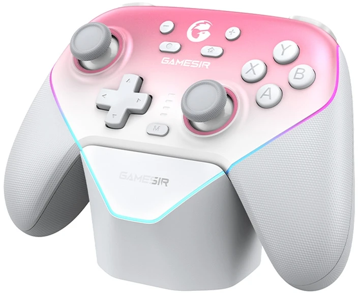 GameSir SuperNova T4n Pro belaidis žaidimų valdiklis rožinės spalvos
