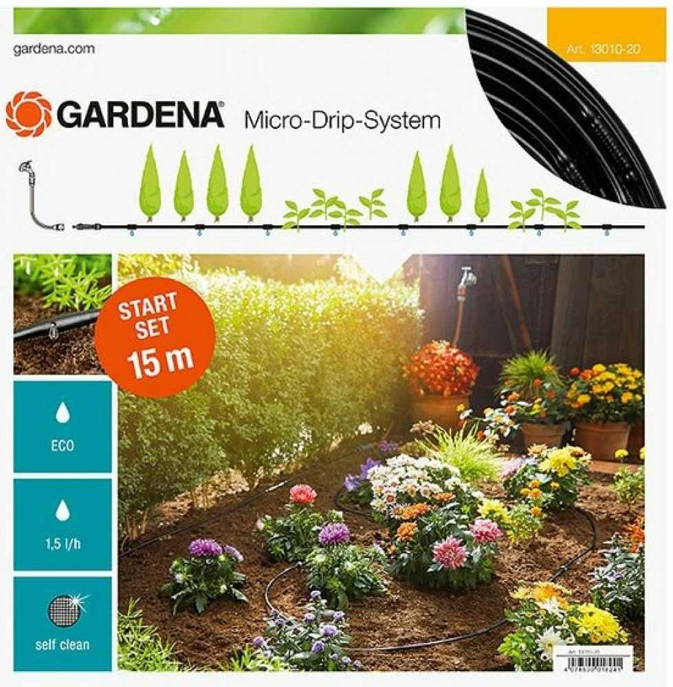 Gardena Lašelinio drėkinimo rinkinys daržovių/augalų eilėms (15m)