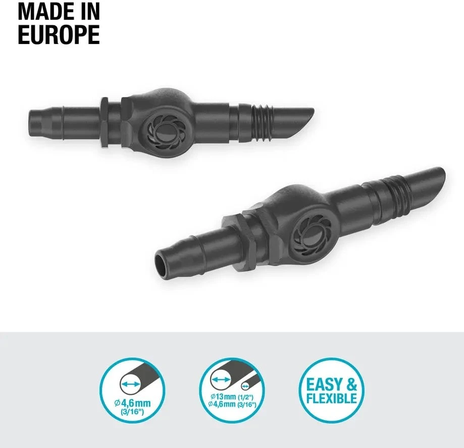 Jungtis Gardena Micro Drip System, 4,6 mm, 10 vnt.