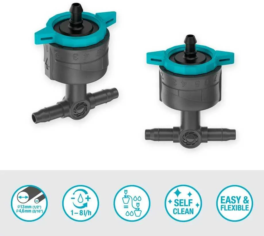Sujungimas Gardena Inline Drip Head 1-8 L/H