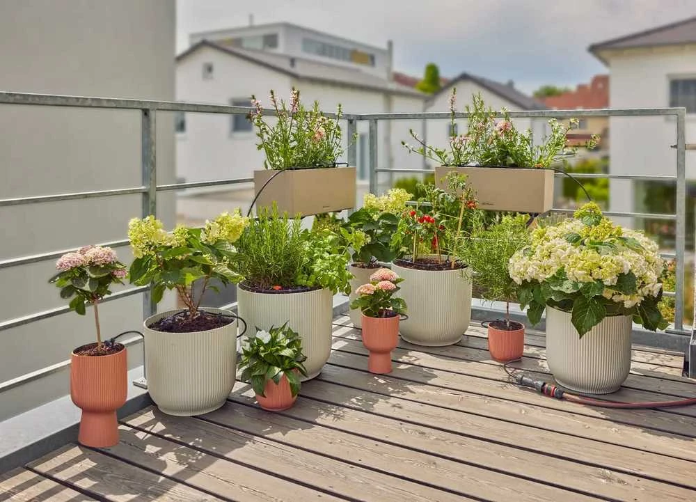 Gardena Lašelinio drėkinimo rinkinys balkonams (15 augalų)